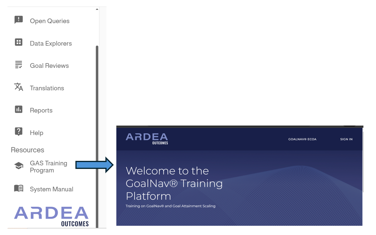 GAS University Menu Option